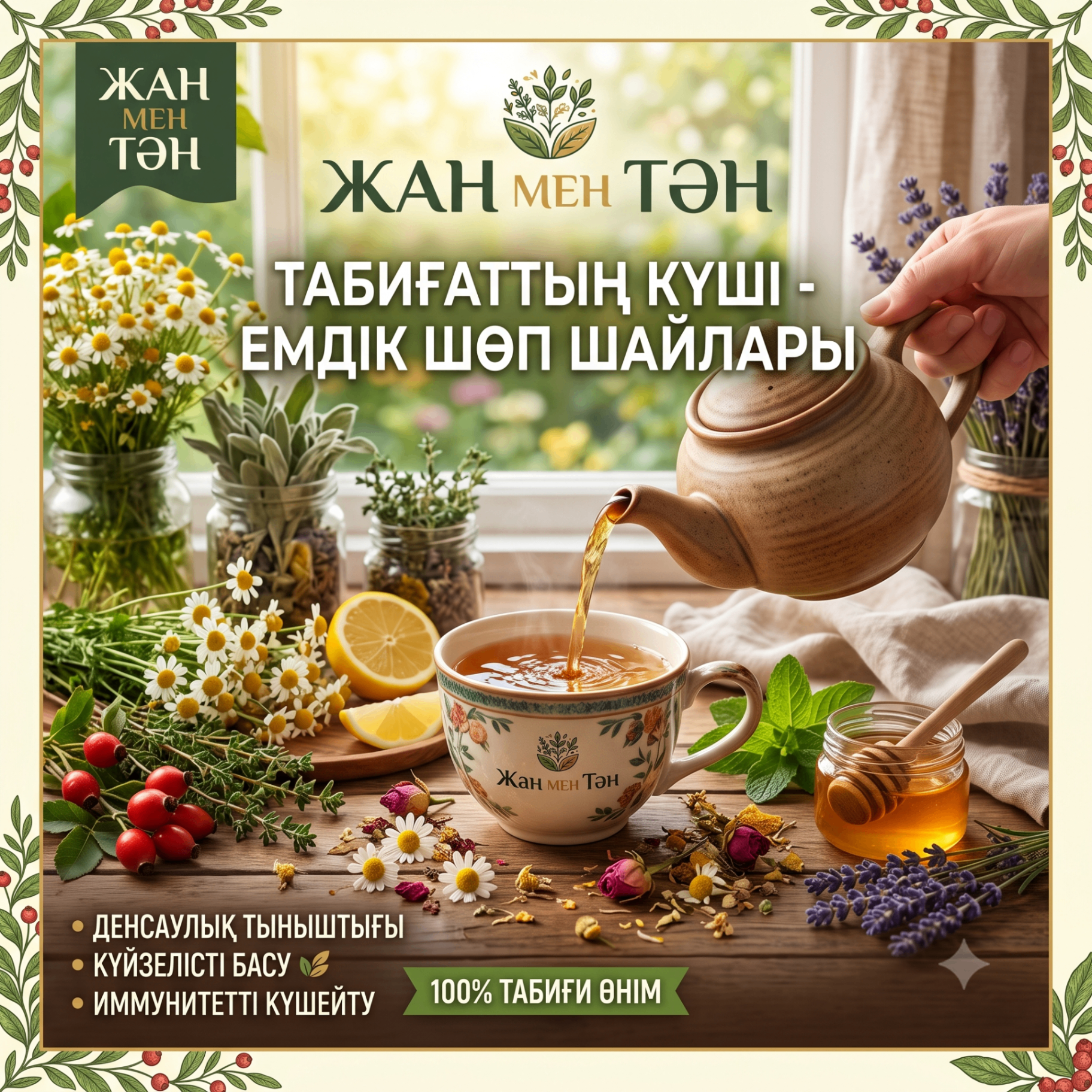 Емдік шөп шайлары